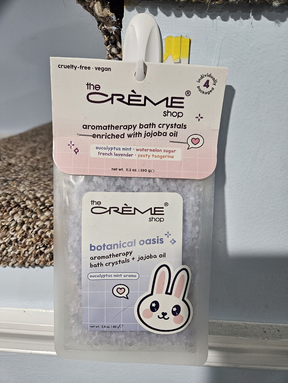 The Crème Shop Botanical Oasis Lavender Aromatherapy Bath Crystals
